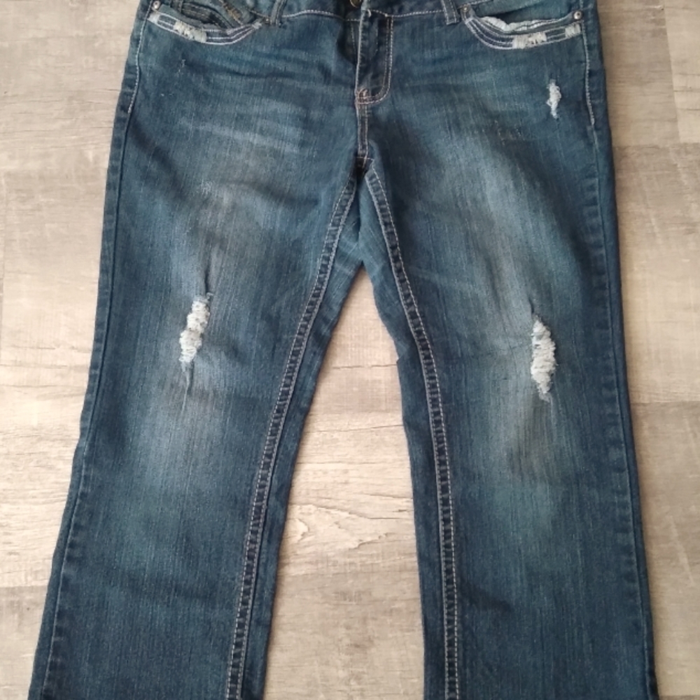 Denim capris